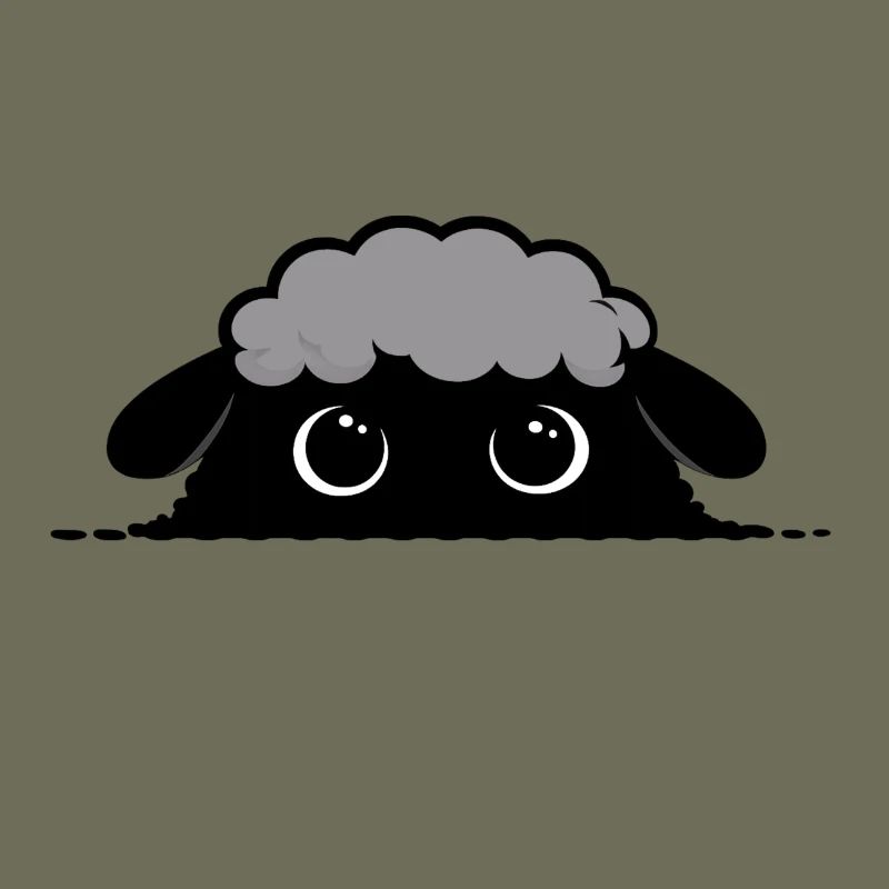 Cloudy sheep gaze