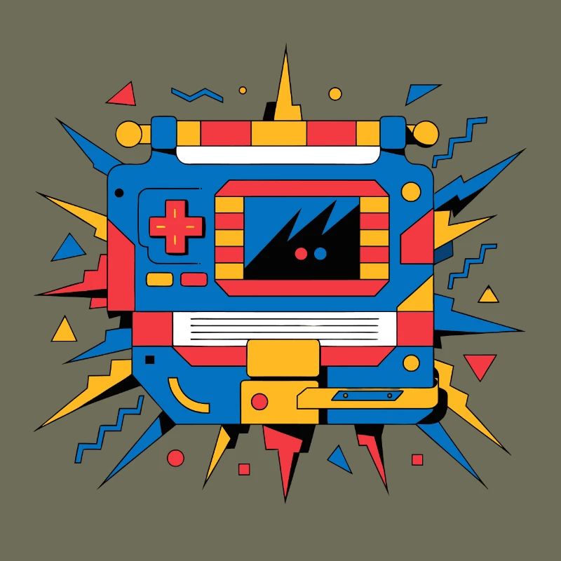Retro-Neon-Konsole