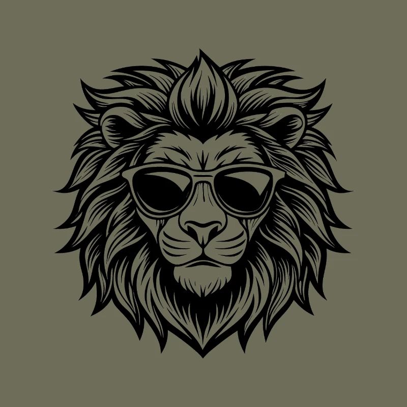 Löwe mit Sonnenbrille