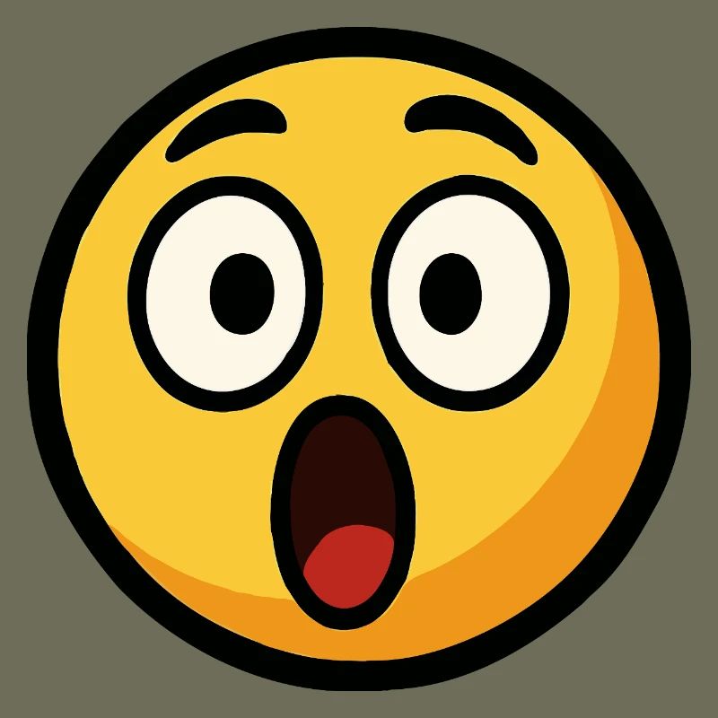 Scared Emoticon Pronounced Face