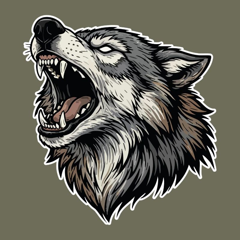 Wild Wolf Heulend Alpha Wolf Maskottchen