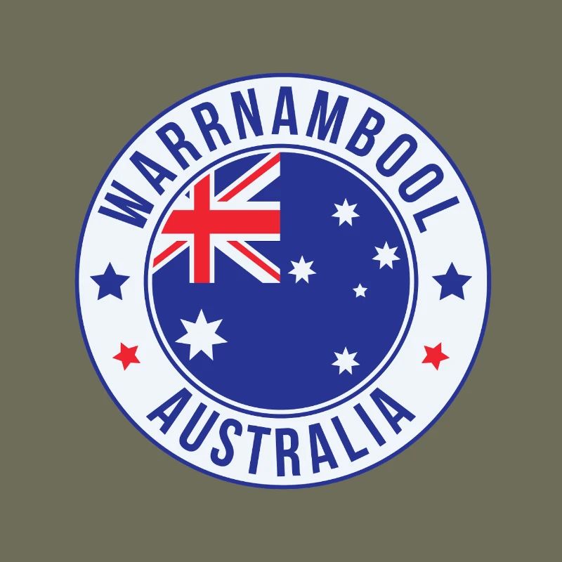 Warrnambool Australien Rundabzeichen