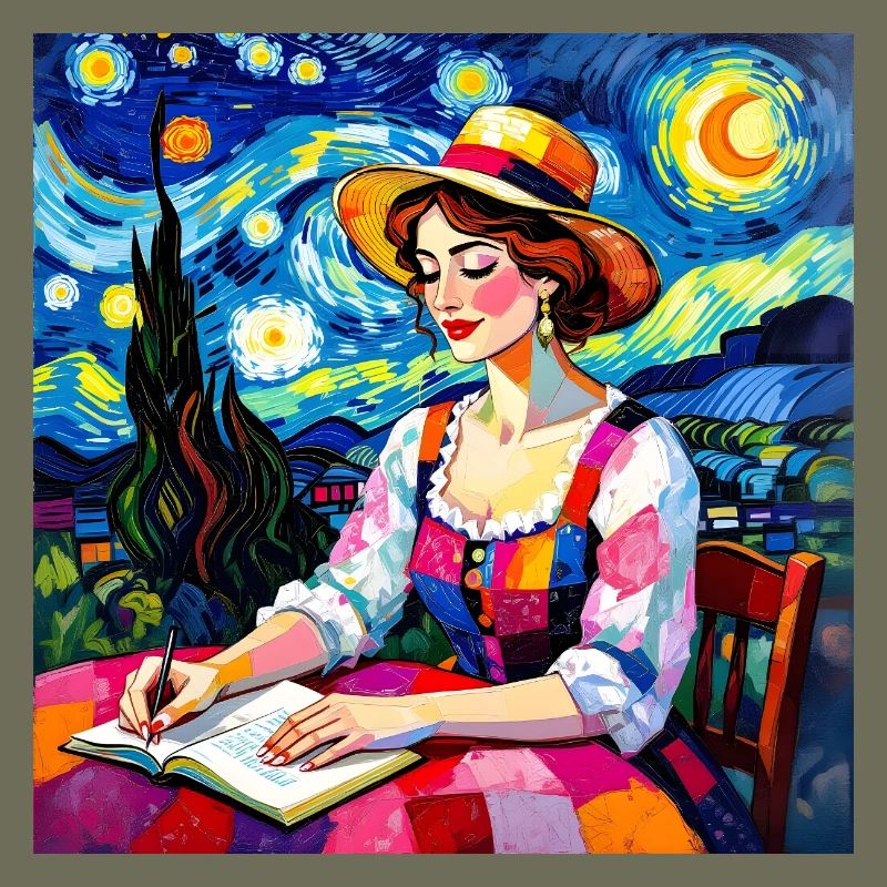 Nächtliche Patchworkschrift