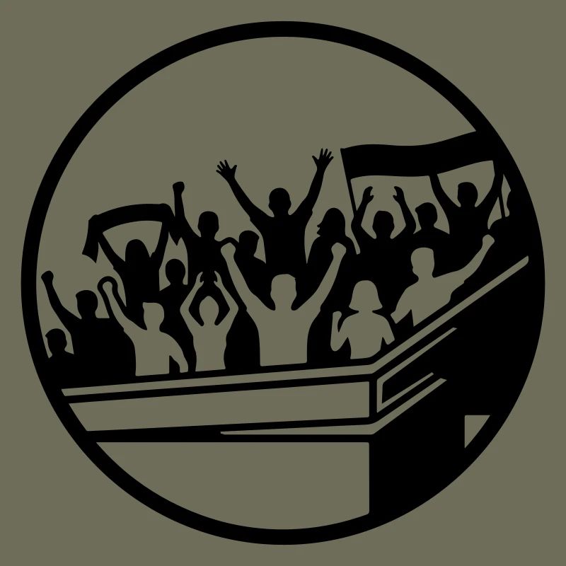 Fans Stadion Silhouette