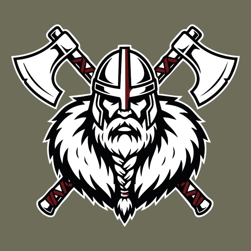Viking Axemaster Warrior Crusader Axes Mascot