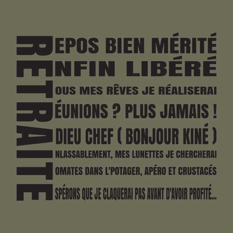 RETREAT (schwarzer Text)