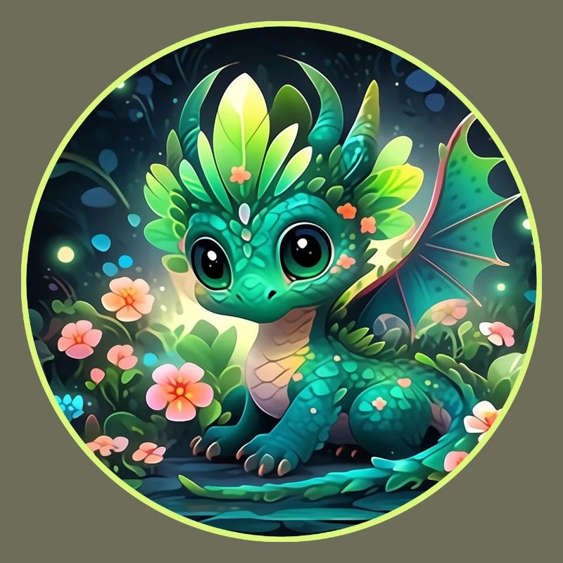 Petit Dragon dans la Forêt tropicale