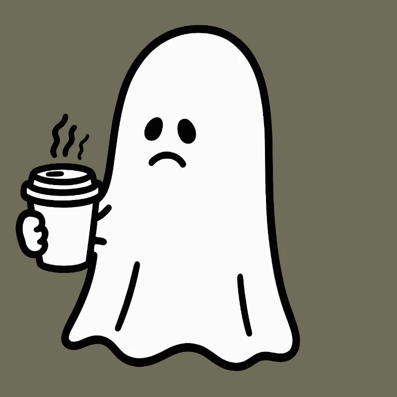 Geist Kaffee Halloween Süßes oder Saures