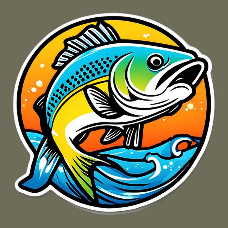 Bright rainbow bass