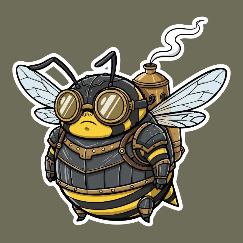 Steampunk Worker Bee Armored Goggles
