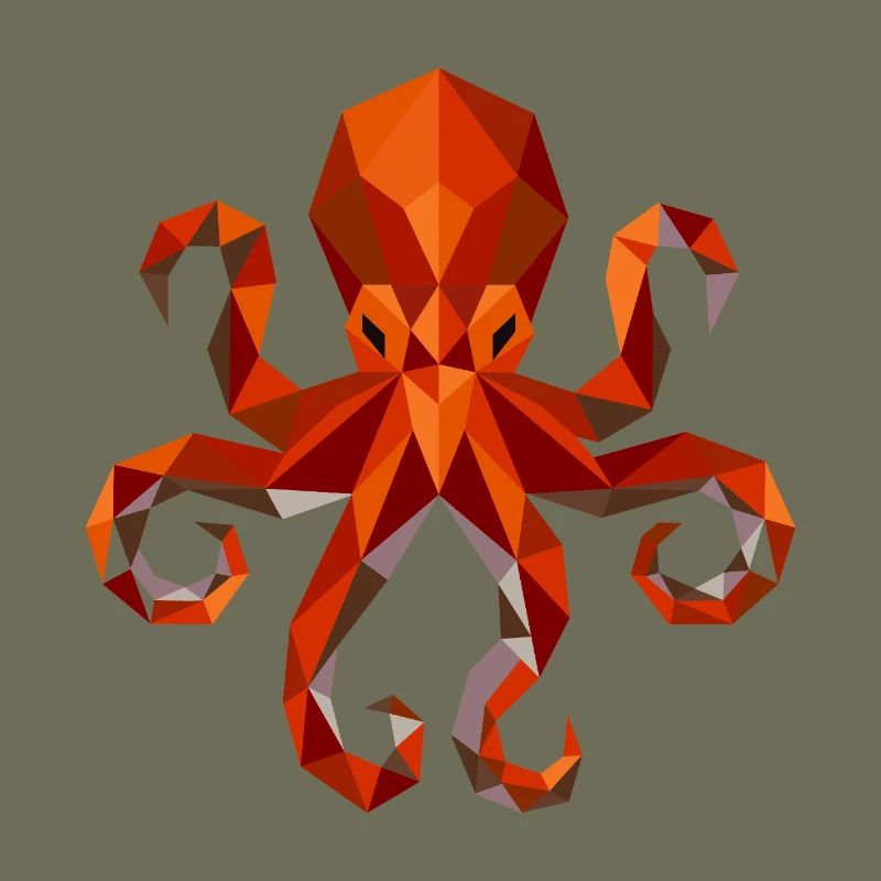 Octopus Squid Polygon