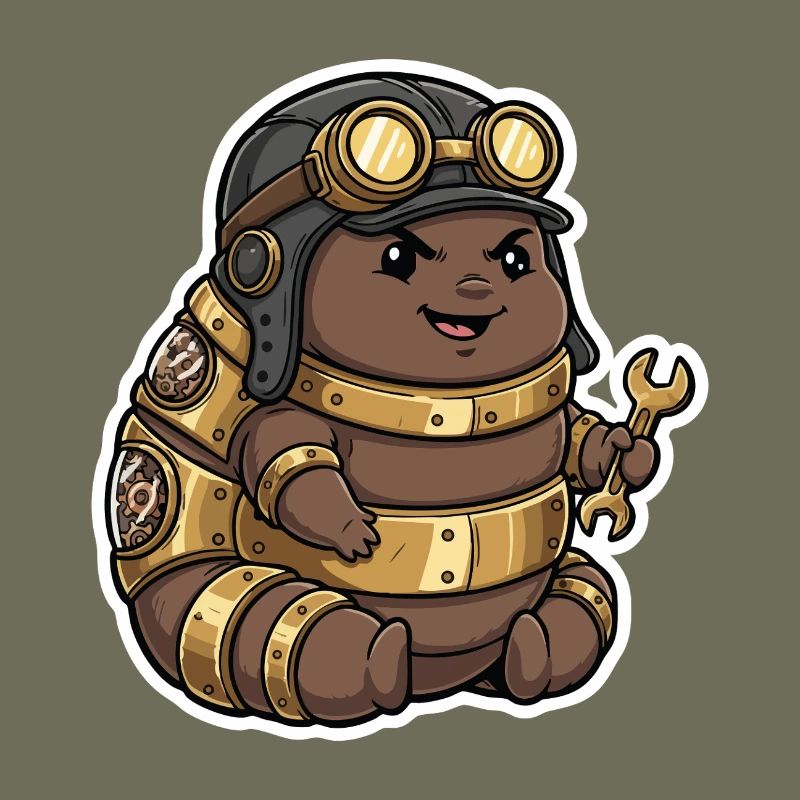 Steampunk Engineer Engineer Brass Crawler