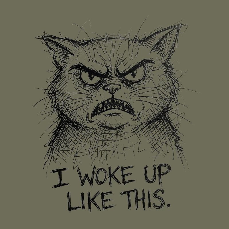 Wütige Katzen-Scribble