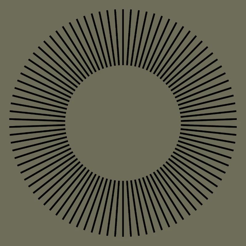Conception de la composition des cercles de lignes
