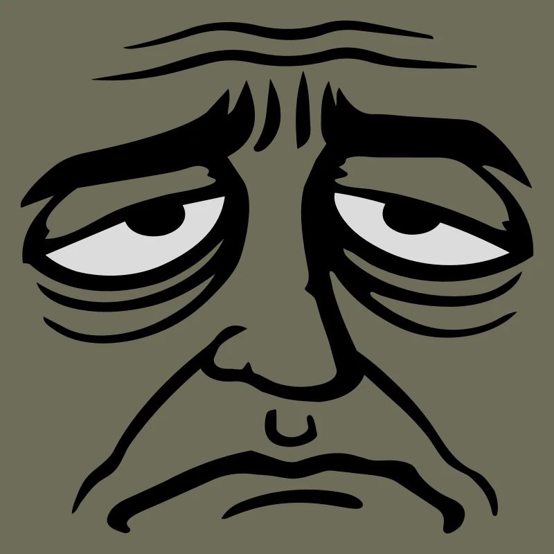Grumpy sad disappointed face funny