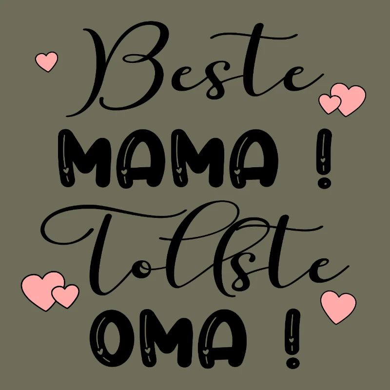Muttertag Oma - Mama Herz