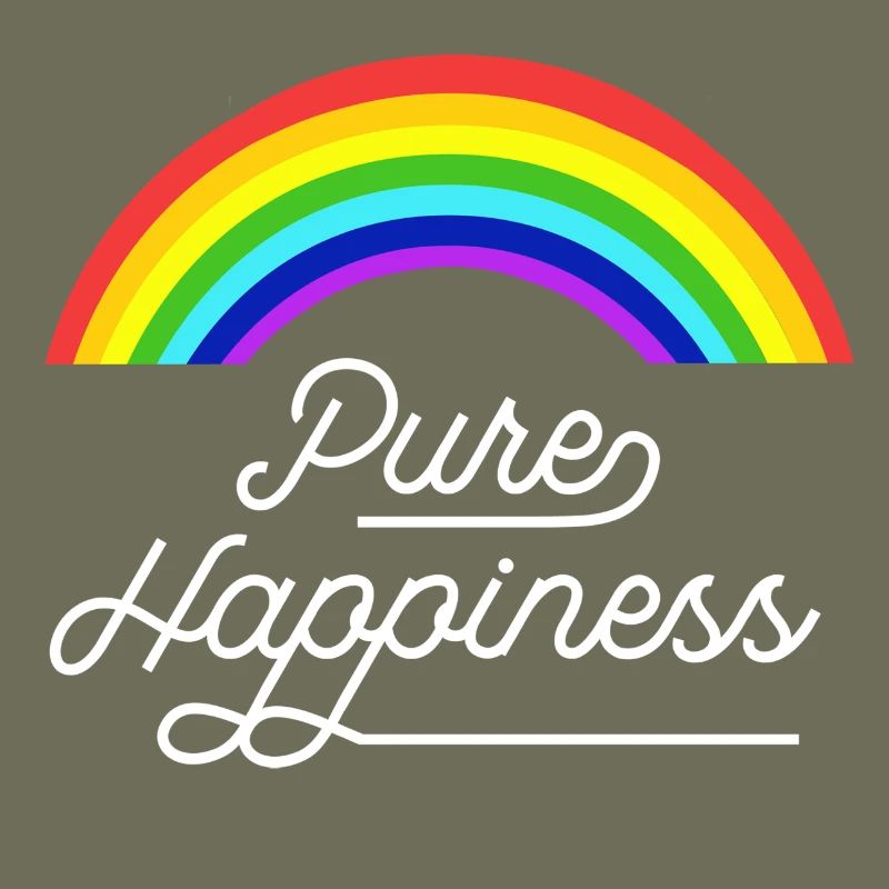 Reines Glück Regenbogenzitat