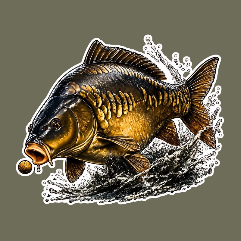 Spiegelkarpfenfisch-Design