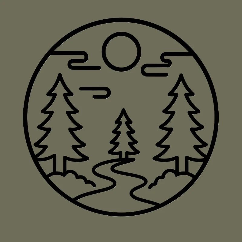 Moonforest Path Silhouette