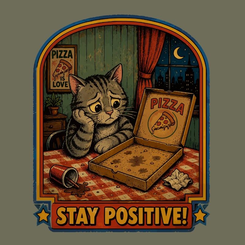 Soirée pizza : chat reste positif