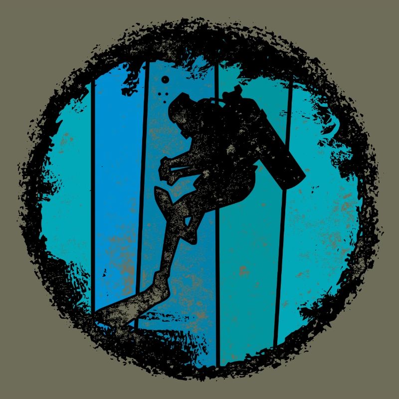 Blaue Gipfel-Silhouette