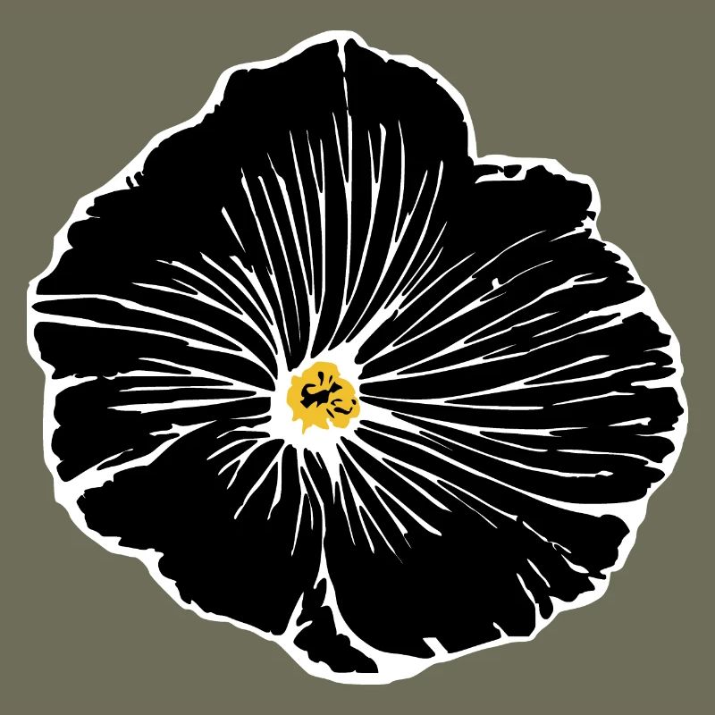 Fleur, Noir, Fleurs, Noir, Fleur