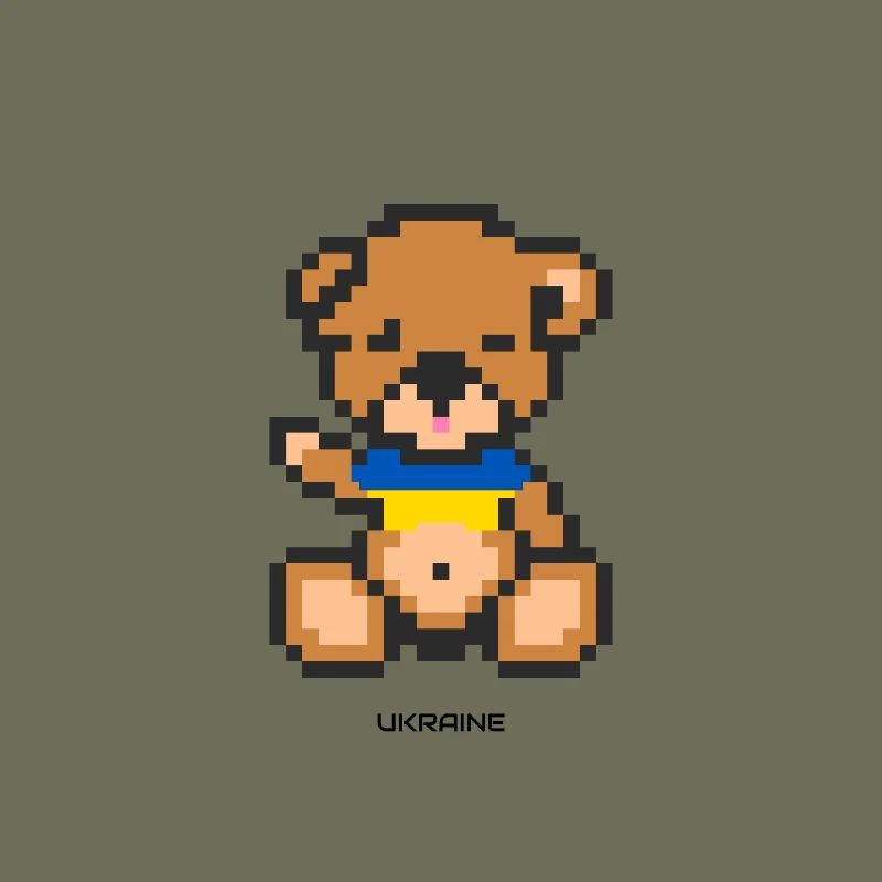 Pixel Bär Ukraine