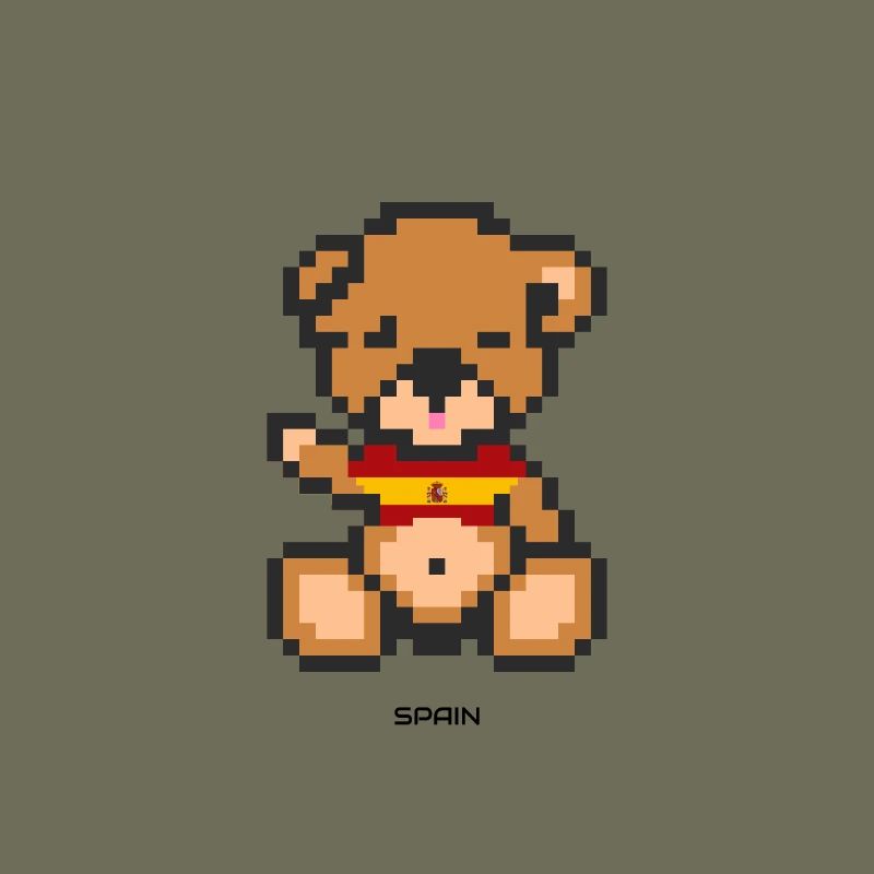 Pixel Bär Spanien