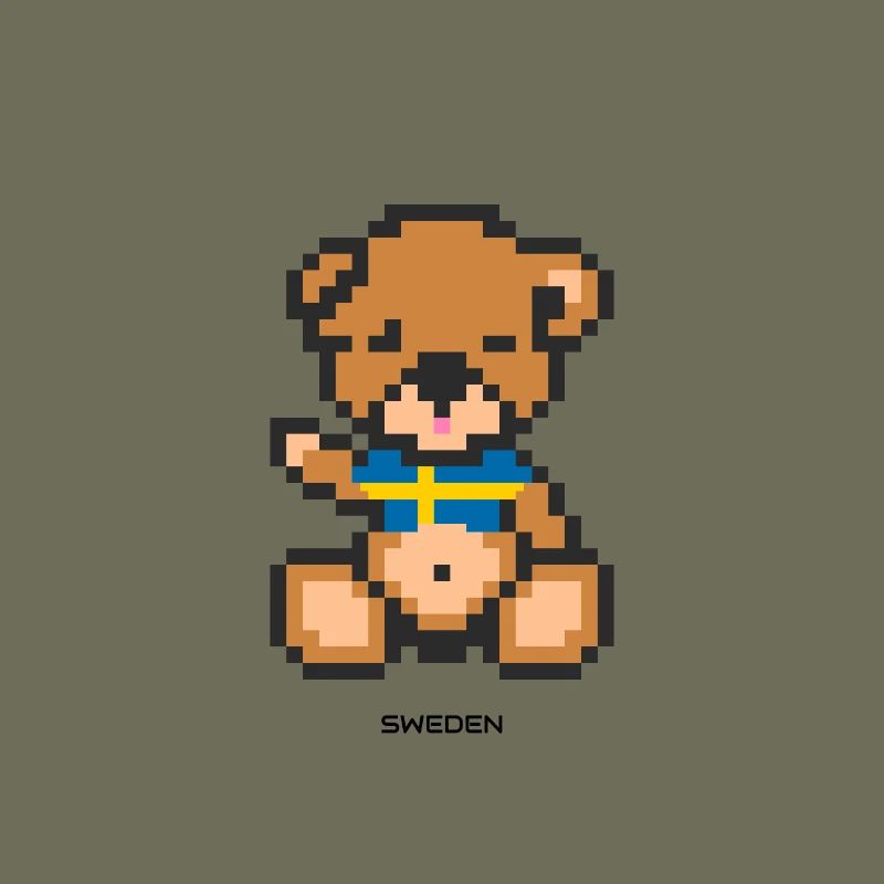 Pixel Bär Schweden