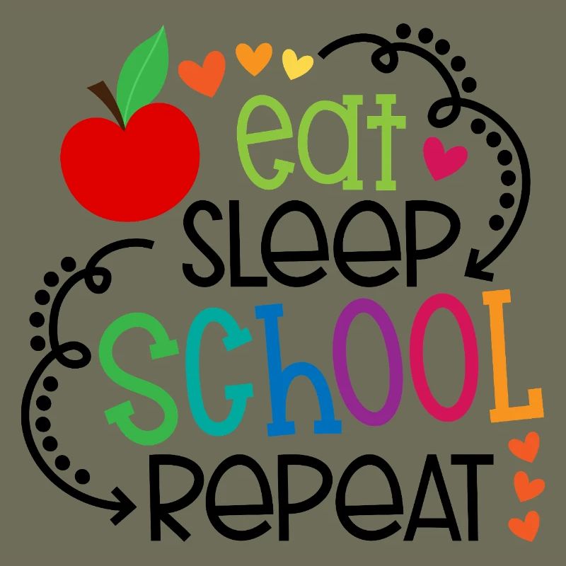 Manger, dormir, aller à l’école, répéter – Design