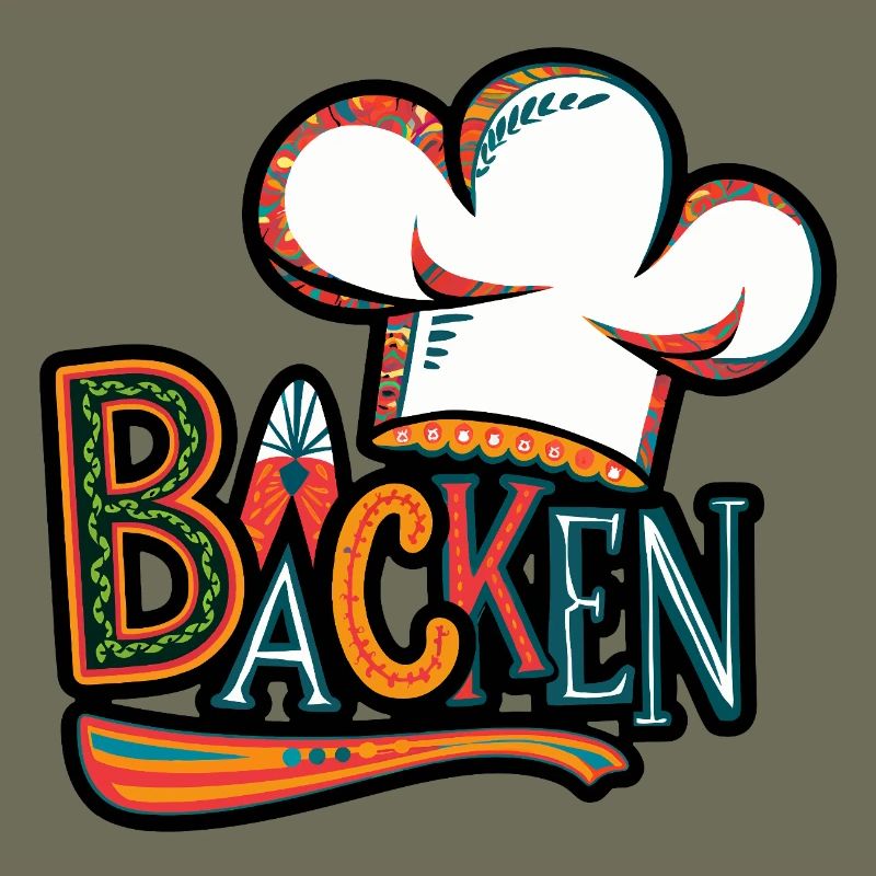 Baker chef hat illustration