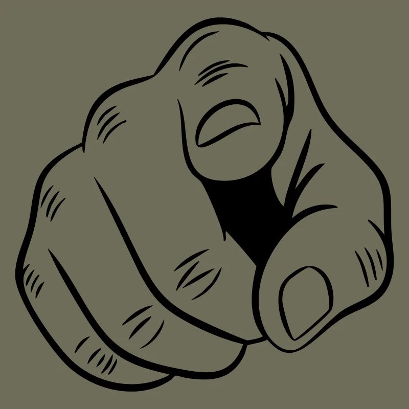 Illustration de main pointée