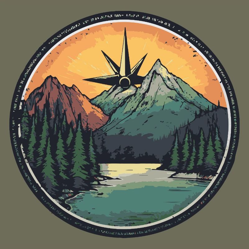 Berge Kompass