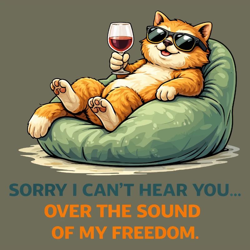Relaxed Cat Wine Meme