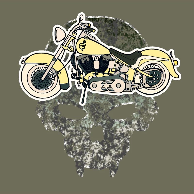 Skull Motorcycle