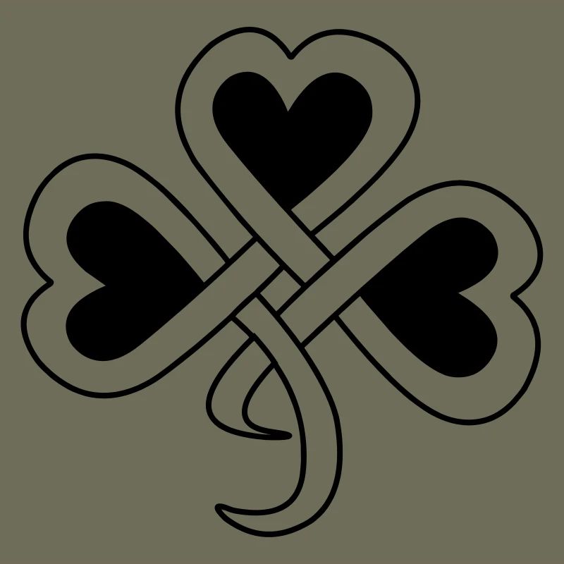 Celtic clover vector shade