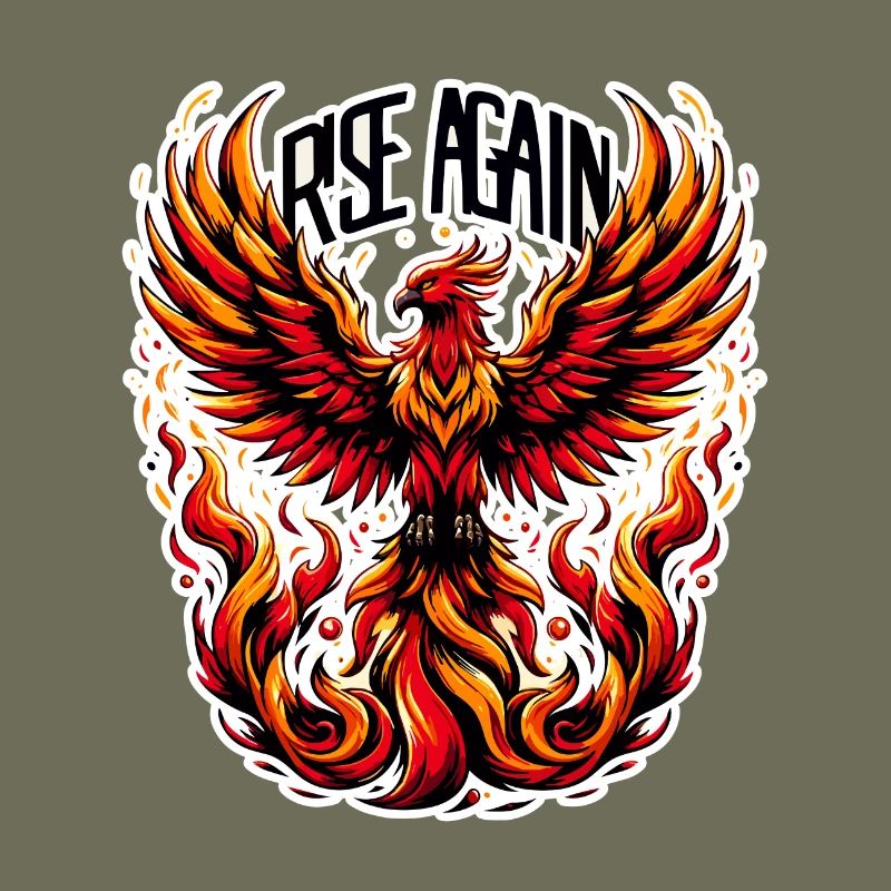 Rise Again - Phönix Illustration