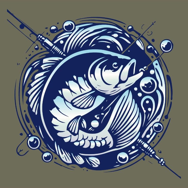 Frogfish with water bubbles design