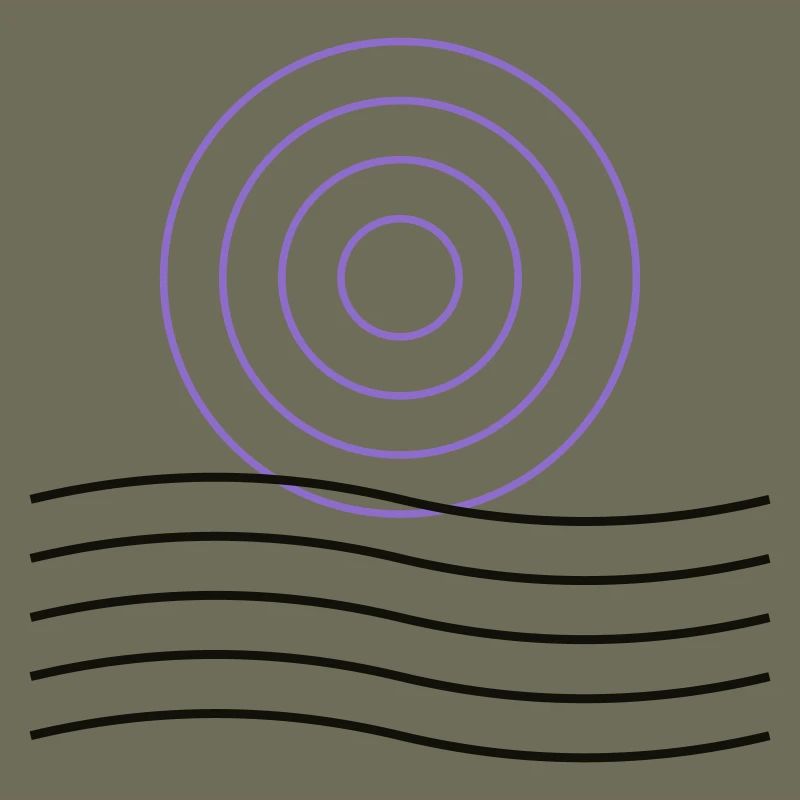 Abstract geometric circle design