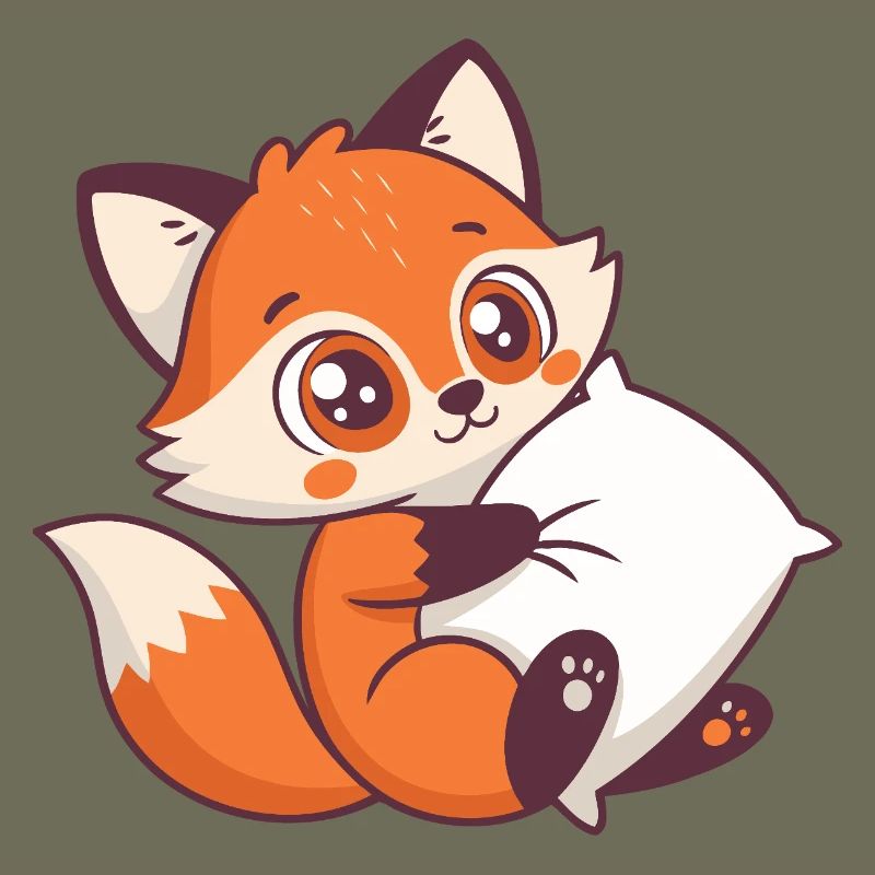 Fox Cozy and Pillow