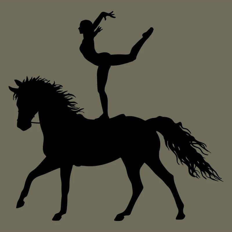 Acrobaties de saut Cheval d’équitation coloré