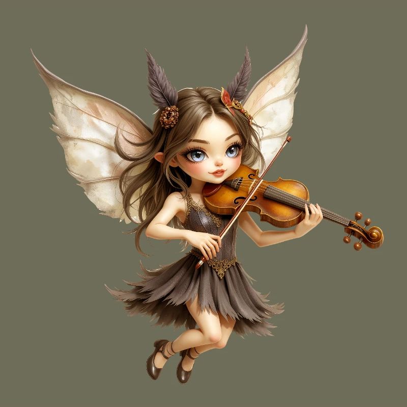 Violon fée aux ailes de miel