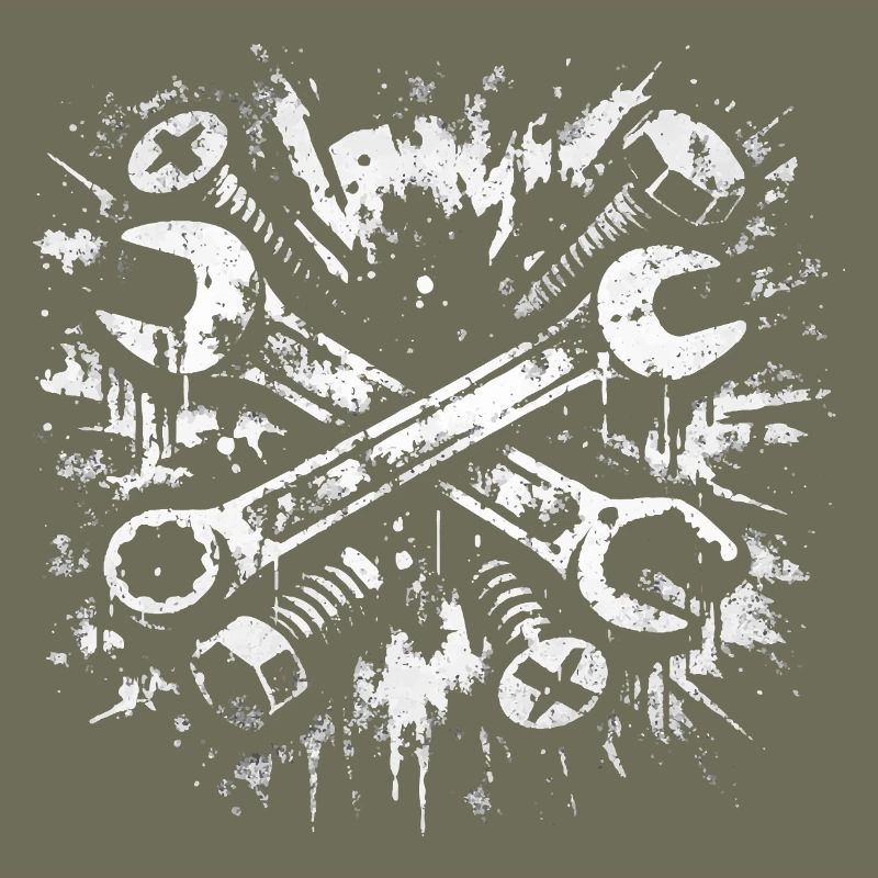 Conception de clé à molette Tool Grunge