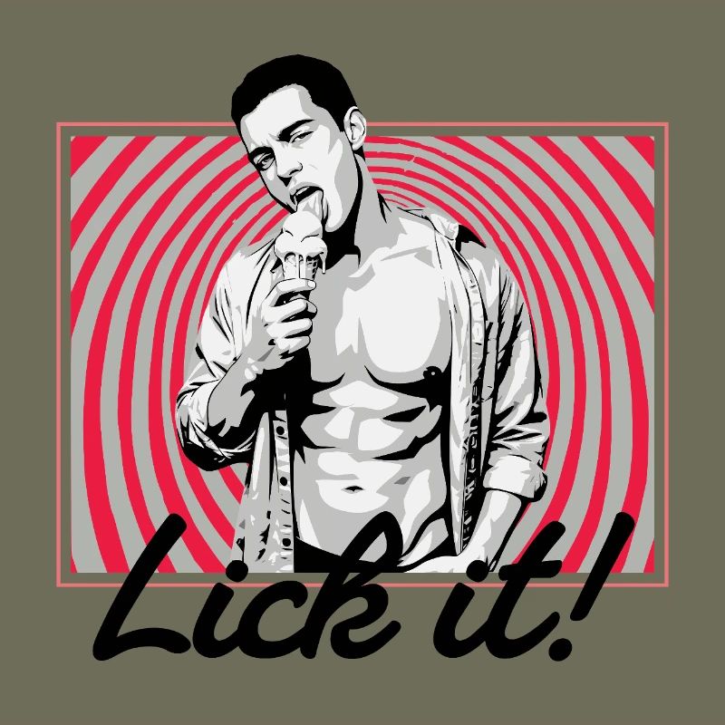 Retro Pop Art: Eiscreme Pose