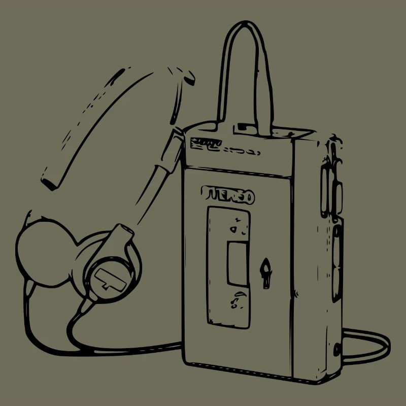 Retro Walkman cassette