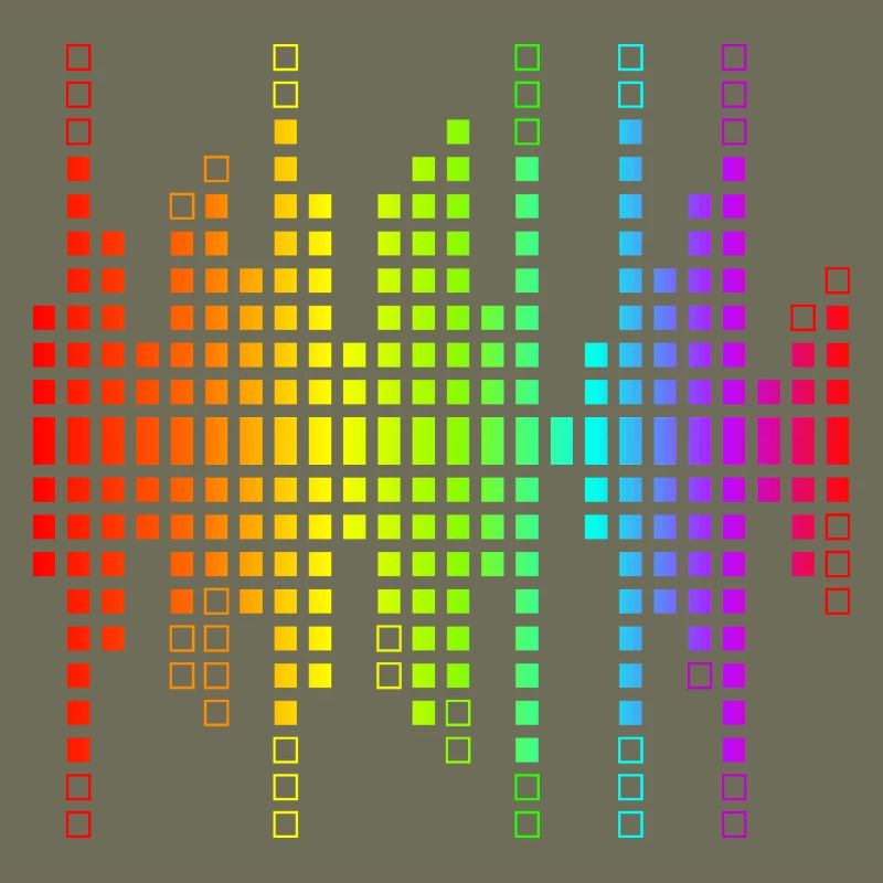 Vibrant Equalizer Sound Wave Pattern