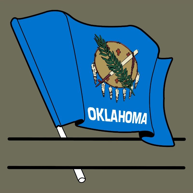 Flagge Oklahoma Textbanner