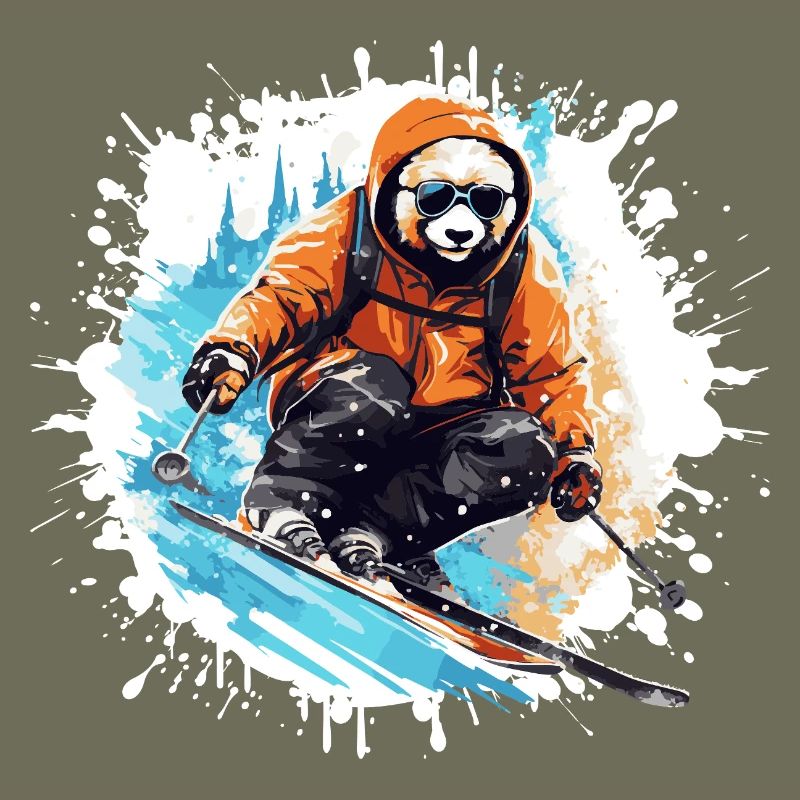 Panda Ski Skiing