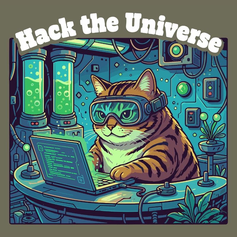 Hackerkatze im Universum