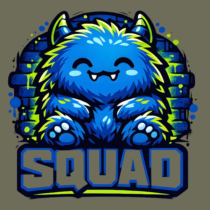 Blauer Monster Squad Logo